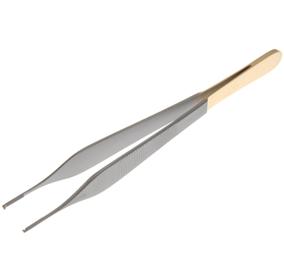 Forceps, Adson Tissue, Tungsten Carbide, 1 x 2 Teeth, 6"