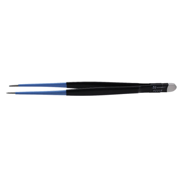 Olsen Foot Activated Potts-Smith Monopolar Forcep, Exposed Top, Reusable, 7.25", Serrated Tip, 1.0mm