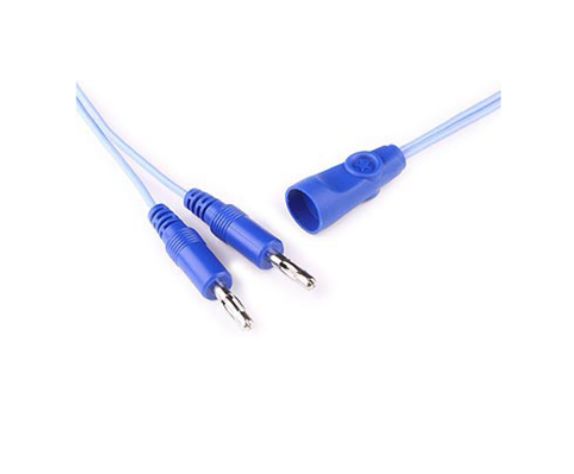 Olsen Bipolar Cord, Standard Twin Pin, w/Shrouded Instrument Connection, Single Use, 50/Bx