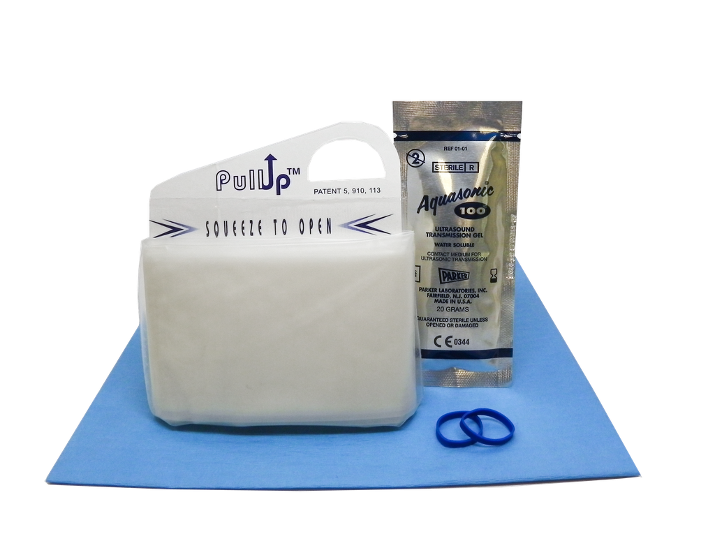 PullUp General Purpose Cover, Sterile, 5.5" x 24", Polyurethane, Sterile Gel, Bands, 24/bx