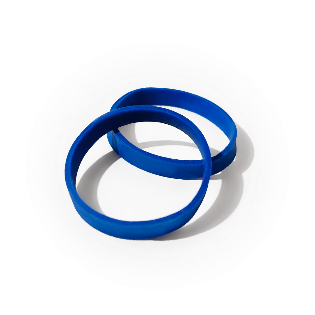 Elastic Bands, 1.25" x 1/8", Blue, Non-Sterile, 2150/bg