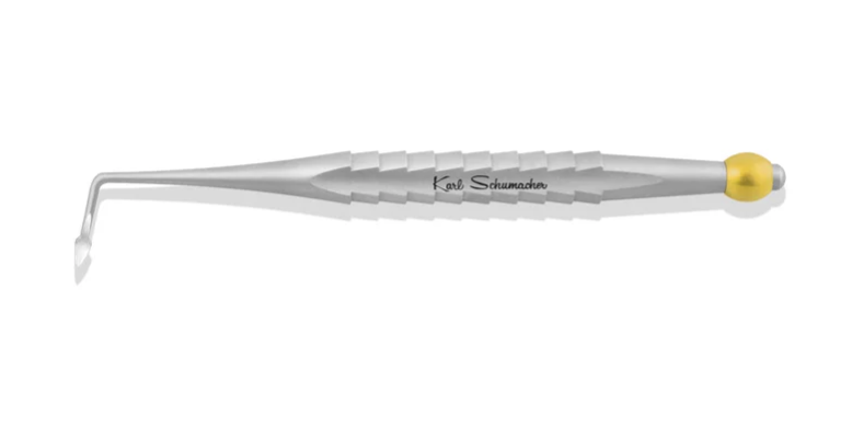 Sharpened Spade Proximator, Angled Left, Yellow