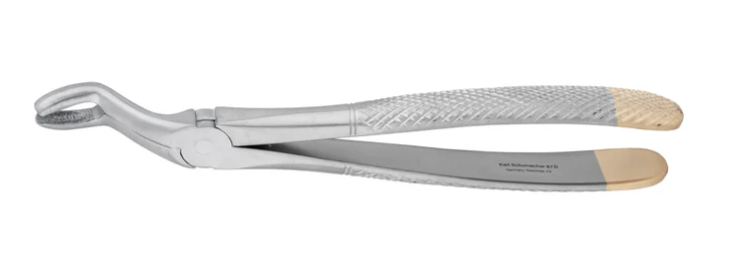 Upper Molar Forceps #67D, Bayonet w/ Open Beak-Diamond