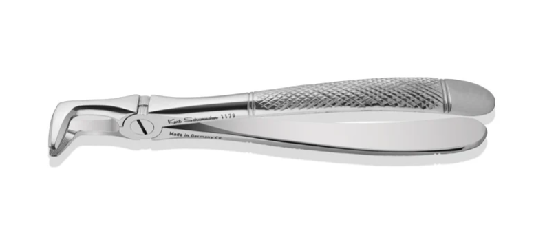 Lower Molar Apical Retention Forceps #1179, Subgingival Beak