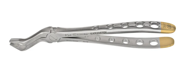 Universal Upper Molar RoBa Forceps #2067DI, Diamond Tips