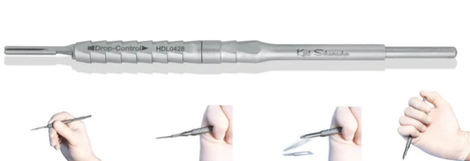 Drop Blade Scalpel Handle #428 Self-Ejecting Blade Design