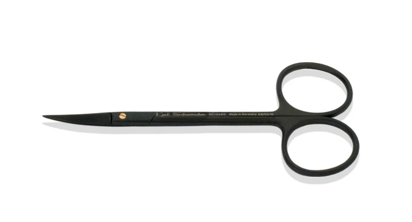 Iris Scissors #665, Curved, 11.5cm, TiAlNi Aetranox