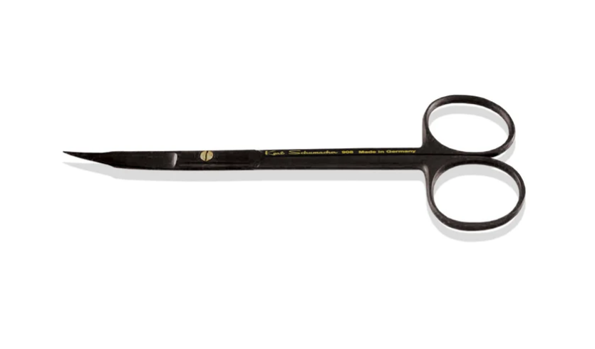 Goldman Fox Scissors #908, Curved, 13cm, TiAlNi Aetranox