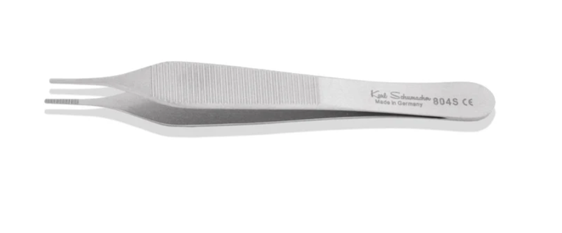 Adson/Brown Tissue Forceps #804, Serrated Tip, 12cm