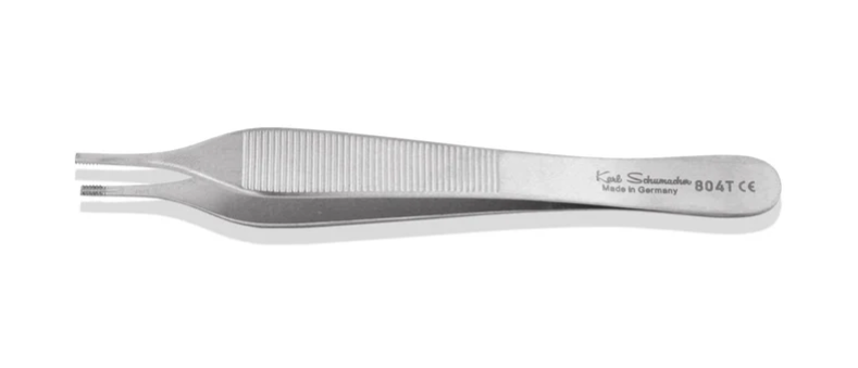 Adson/Brown Tissue Forceps #804, 2 X 8 Row Teeth, 12cm