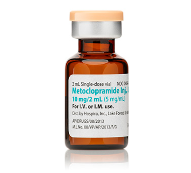 Metoclopramide Injection, USP, 5 mg/ml, 2 ml Vial, Single Dose, Glass Fliptop Vial, 25/bx