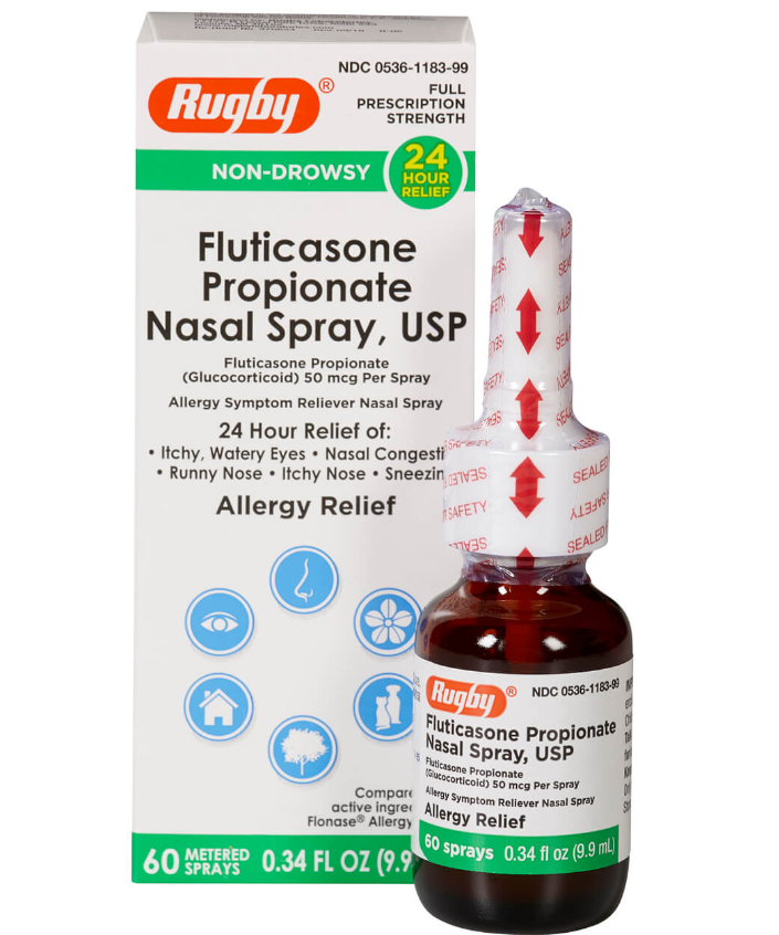 Fluticasone Propionate, Nasal Spray, 60MD, NDC# 00536-1183-99, 1 btl/ctn, 24 ctn/cs