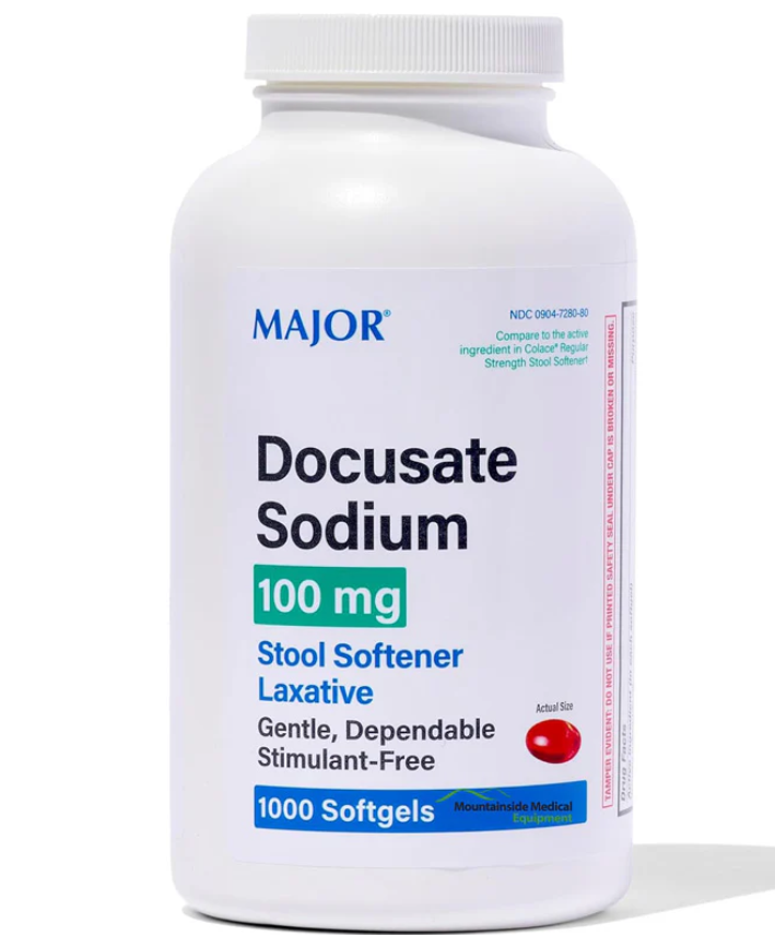 Dok, 100mg, Softgel Capsule, 1000s, Compare to Colace, NDC# 00904-7280-80