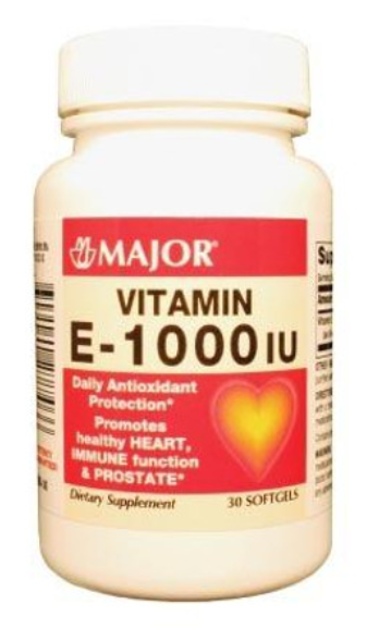 Vitamin E, 1000 IU, SoftGel Caplets, 30s, 48/cs, NDC# 00904-0722-46