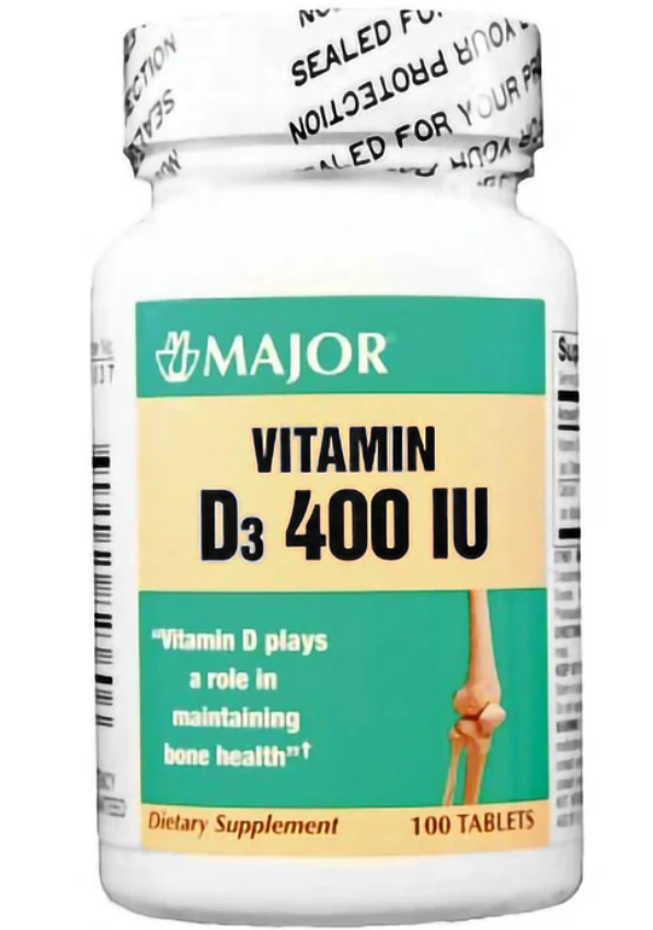 Vitamin D, 400 IU Tablets, 100s, NDC# 00904-5823-60