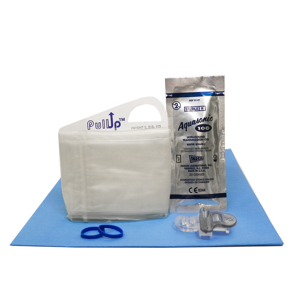Single-Gauge Needle Guide with PullUp Probe Cover Kit, 22 Gauge, 24/bx