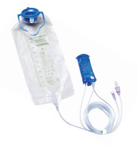 Kangaroo OMNI ENPlus Spike Set, 1000 ml Flush Bag, 30/cs