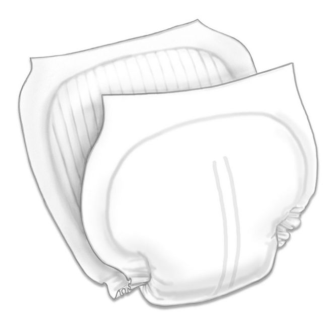 Contoured Insert Pad, WINGS, Heavy Absorbency, Yellow, 14" x 26", 80/cs