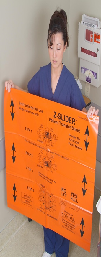 Z-Slider Patient Transfer Sheet, Roll Dispenser Box, 30/bx, 2bx/cs