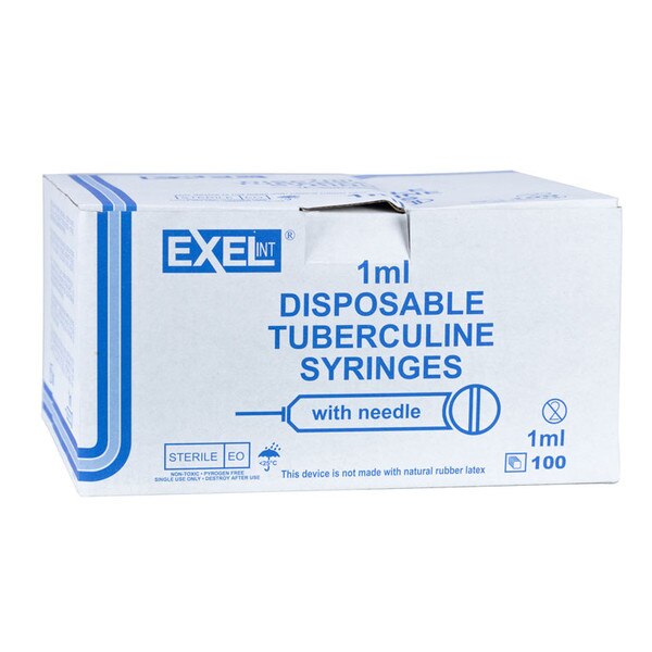 Tuberculin Syringe, 1cc with Needle, LL LDS, Amber, 100/bx, 10 bx/cs