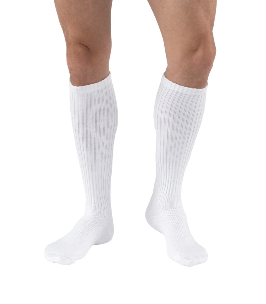 BSN Medical/Jobst Sensifoot Diabetic Compression Knee High 8-15 mmHg, White, Lg