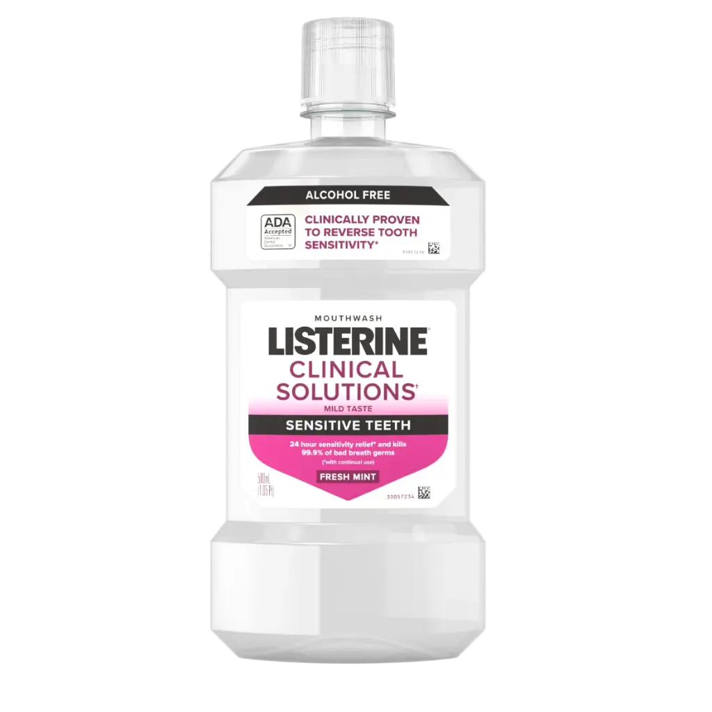 Listerine Clinical Solutions Mouth Rinse, Sensitive Teeth, 500 ml, 6/cs