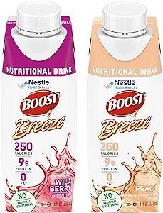 BOOST BREEZE®, 2-Variety, 8 fl oz Carton, 24/cs (Products cannot be sold on Amazon.com or any oth