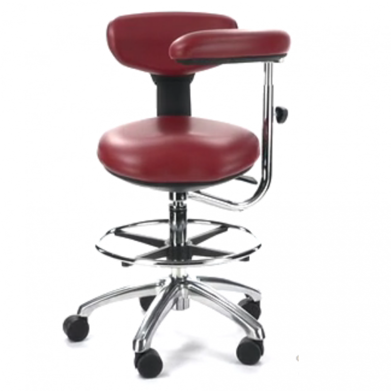 Crown Seating Aurora C140AB Modern Assistant Stool (Black ABS)