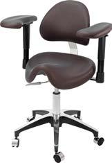 TPC MICA Saddle Stool w/Armrests, DU-100 (Black ONLY)