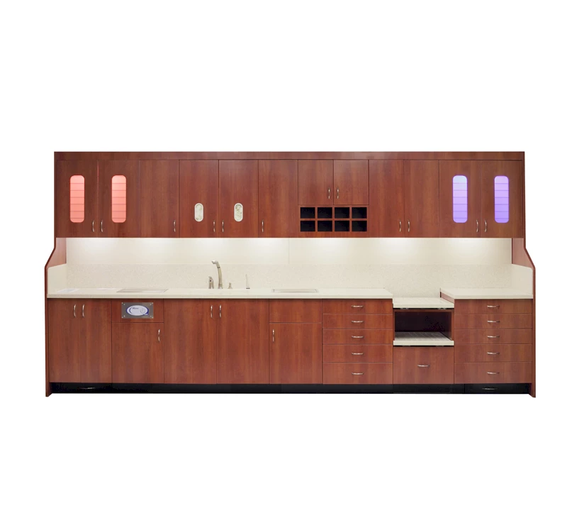  Sterilization Center: 14', Solid Surface, 1 Statim/1 Sterilizer, Open Counter Clean 