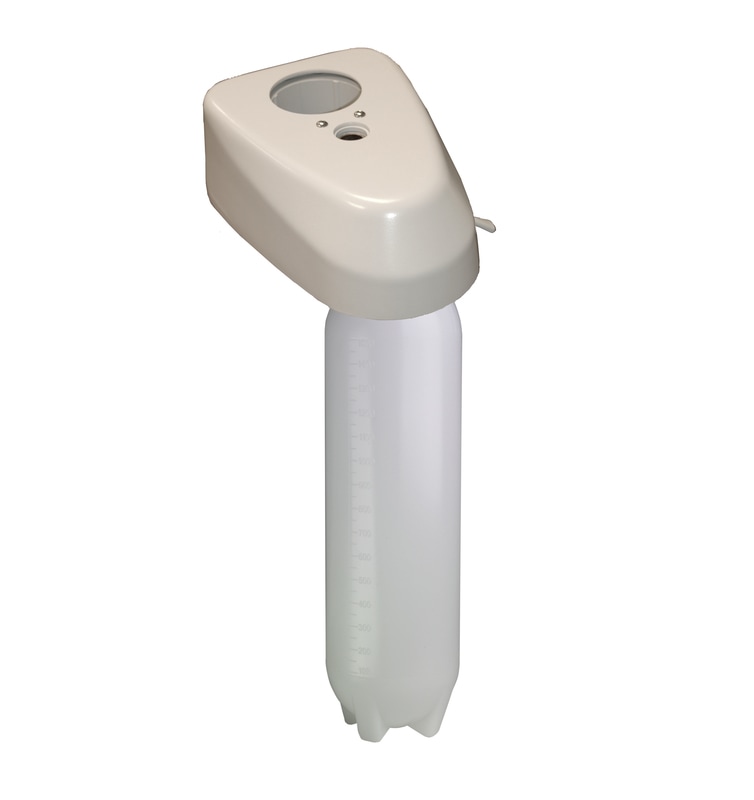 Post mount water bottle kit with 1/4” & 3/8” QD