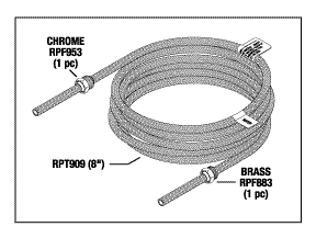 Water Hose (Braided Blue) for Cavitron BOBCAT G115, G119, G120, G122, G130