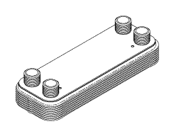 Heat Exchanger (Mounts on top of Vacuum/Pump Assembly)