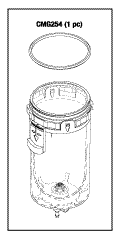 Bowl (Manual Drain) for Particulate Filter Assembly