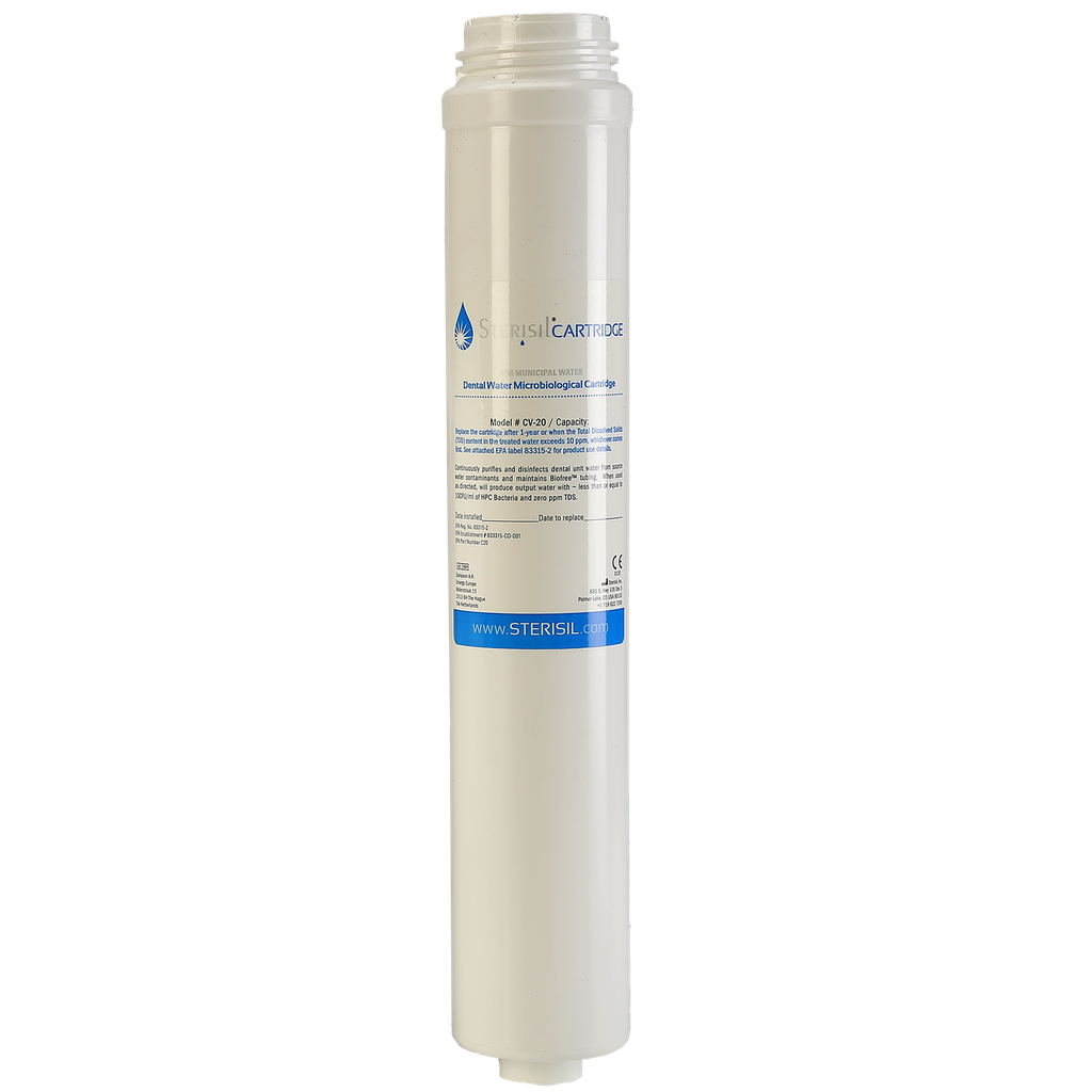 Sterisil® Valved Cartridge 20 (length 14-3/4” X diameter 2.5”)