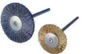 3/4" Brass Wire HP Rotary Brush, Pkg. of 12