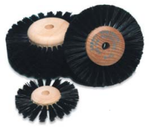 No. B20, 2 1/2" Diameter, 2 Converging Rows Abb-Rob Wood Hub Brush