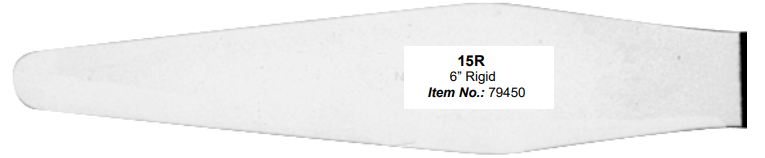 No. 15R Spatula, 6" Rigid Blade