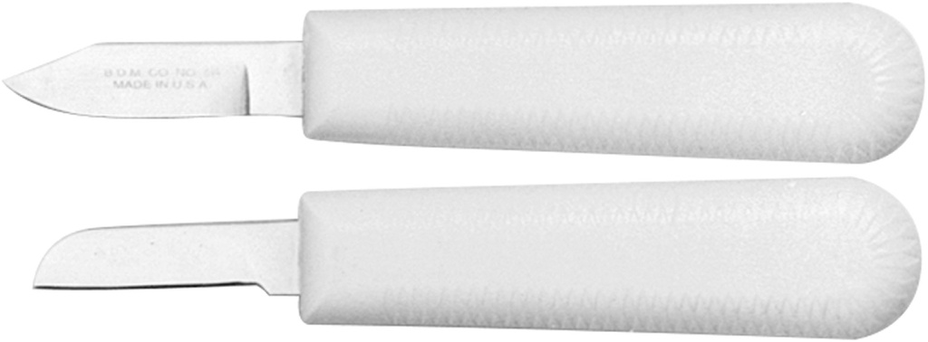 No. 6A Autoclavable Knife w/ White Handle, 1 1/2" Blade