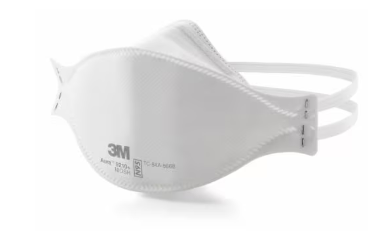 Particulate Respirator, N95, Braided Headband, Chin Tab, Bulk, 240/cs