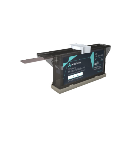 AccuThrive Vitality Microtome Blade, Low Profile, Stainless Steel, Microcoat, 10bl/disp 10disp/cs