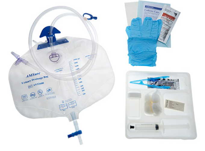 Foley Catheter Tray, with 30 cc Pre-Filled Syringe, 10/cs