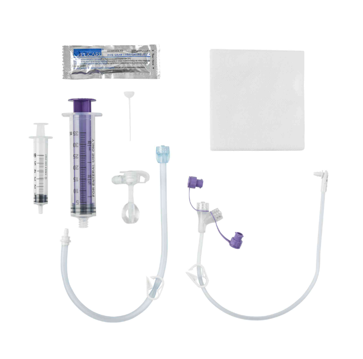 Gastrostomy Feeding Tube, Extension Sets w/ENFit Connectors, 20FR, 3.5 cm, 1/cs 