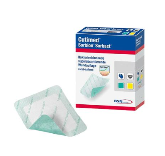 BSN Medical/Jobst Sorbion Sorbact Wound Antimicrobial Dressing, 4" x 4", 10/bx 