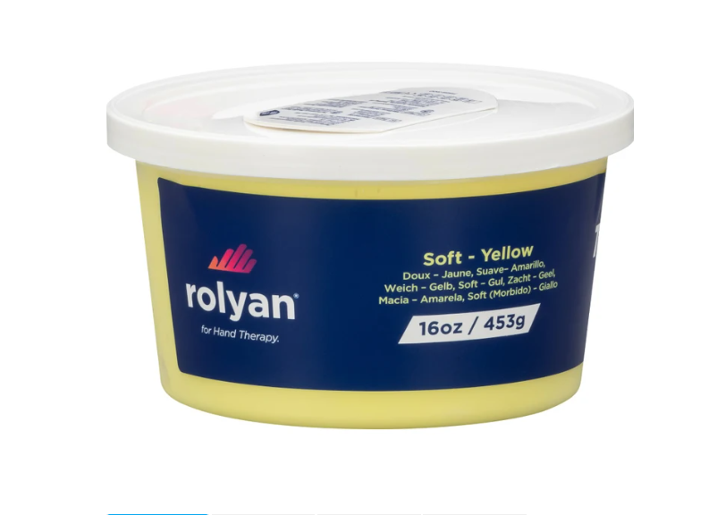 Therapy Putty, Soft, Yellow, 16 oz 
