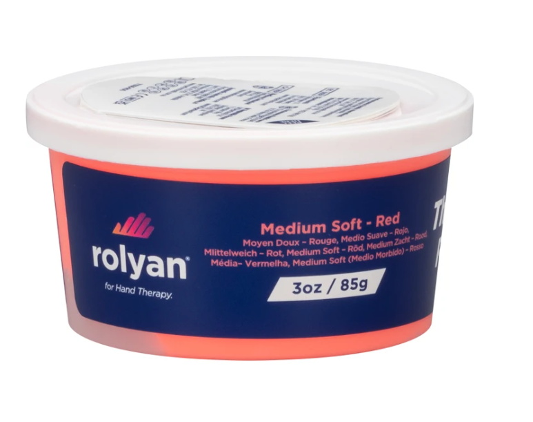 Therapy Putty, Medium Soft, Red, 3 oz 