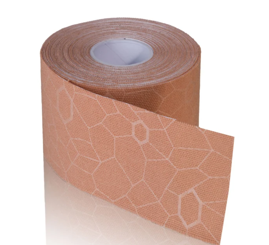 Kinesiology Tape, Standard Continuous Roll, Dispenser Box, 2" x 16.4ft, Beige/ Beige Print, Latex-Free, 24/cs (091287) (Legacy# 12745) 