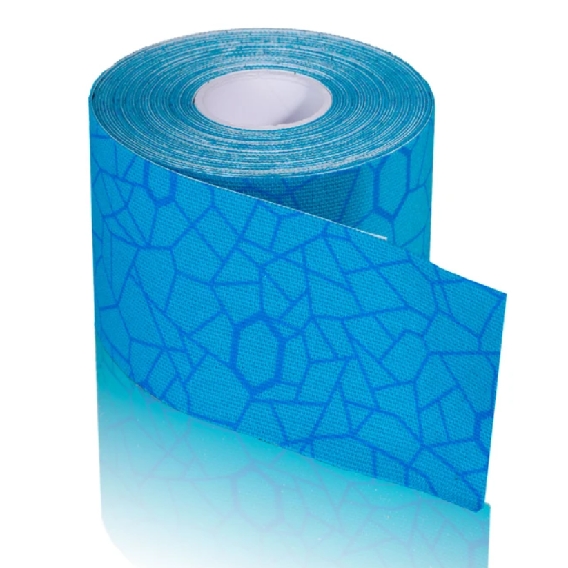 Kinesiology Tape, Continuous Roll, 2" x 16.4ft, Blue/Blue Print, 6/pk (091300) (Legacy# 12758) 