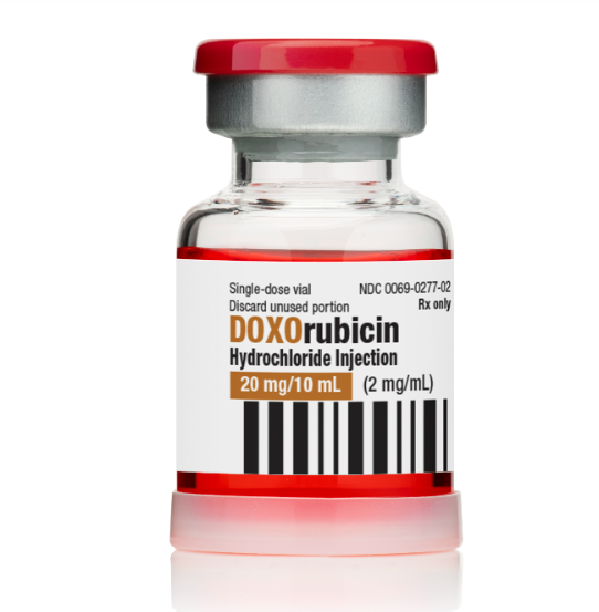 Doxorubicin Hydrochloride, USP, 20 mg/10 ml, SDV, 1/bx (Rx) 