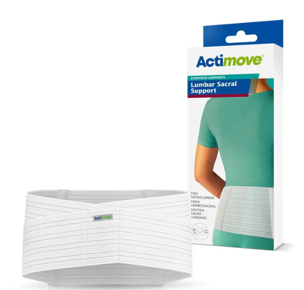 Actimove Lumbar Sacral Support, 8", Large, 35 1/2" - 39 1/4", White 